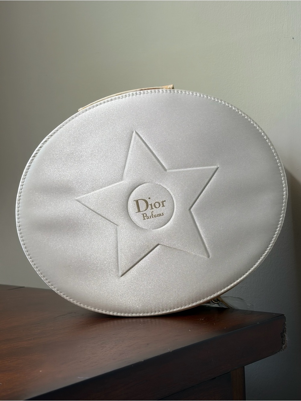 Vintage Christian Dior Oval Coffret Travel Case